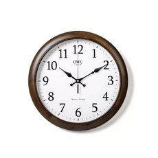 코스트코 오리엔트 OWC 저소음 우든데코 대형 벽시계