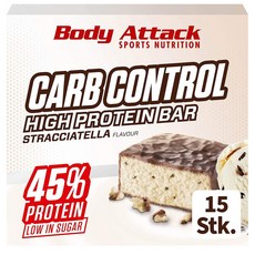 바디어택 프로틴 바 15개입 초코칩 Body Attack Carb Control Protein Bar 1832 Stracciatella