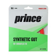 테니스스트링 Prince테니스라켓줄 연선 SYN Gut빨간색 외줄(Beast뉴타입 세트 증), T02-빨간색(실이 12.2m선 1.30mm)