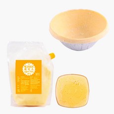 카페노리 [만들기세트] 냉동생지 - 타르트쉘 (20Gx30개) + 리얼 에그타르트 베이스 (1KG), 30개입, 20g