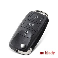 KEYYOU 바겐 제타 골프 파사트 B5 B6 비틀 보라 캐디 MK5 스코다 3 버튼 원격 플립 자동차 키, 1.model 1 no blade