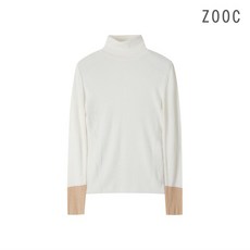 [ZOOC] 소매배색 니트목폴라 Z194KSK105_IV