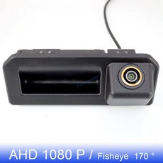화물차 후방카메라 모니터 골든 피쉬아이 트렁크 핸들 후면보기 카메라 아우디 Q2 Q2L Q, AHD 720P CVBS_12V