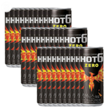 핫식스 제로 탄산음료, 250ml, 30개