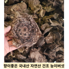 [국내산] 풍미깊은 향긋한 자연산 건조능이 건능이 증이버섯 능이, 1개, 건조능이30g(원물360g손질)