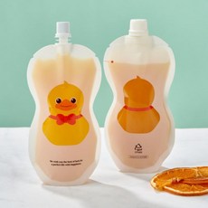 오누이상회 띵파우치 지퍼 투명 스파우트 파우치 음료팩 주스용기 150ml 200ml 300ml