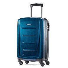 Samsonite 윈드필드 2 하드사이드 익스팬더블 스피너 휠 캐리어 캐리온 20인치 차콜, Carry-On 20-Inch, 딥 블루, 1개