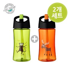 칼오스카 [칼 오스카]칼오스카 빨대물병 2개세트/유아물병/어린이집물병/유아물통/유치원물통, 상세 설명 참조, 지라프/무스