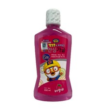 더원코리아 뽀로로는 치카친구 뽀로로 어린이 안심가글 천연딸기향, 5개, 300ml