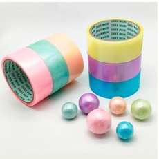 실리콘 테이프볼 공 만들기 찐득볼 테이프 6cm 8개, 테이프볼6cm-랜덤