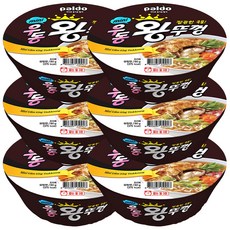 왕뚜껑 mini 우동, 6개, 80g