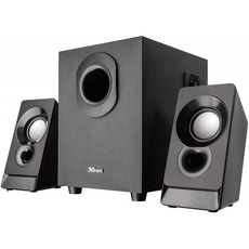 영국직배송 신뢰 21038 Argo 2.1 PC 스피커 및 서브우퍼(Suboufer for Computer and Laptop USB Powered 18W), 단일옵션, 단일옵션