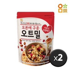 [엄마사랑] 오븐에 구운 오트밀 아몬드 크랜베리 2개 (800g x 2개), 800g