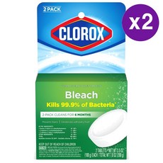 클로락스 화장실 자동 변기 세정제 in 표백제 2개입 2 팩 Clorox Bleach Automatic Toilet Bowl Cleaner, 2개