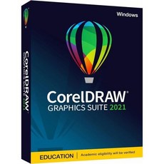 Coreldraw Graphics Suite 2021 | 전문가용 그래픽 디자인 소프트웨어 벡터 일러스트레이션 레이아웃 및 이미지 편집 아마존 독점 입자샵브러쉬팩 PC디스크, PC Disc