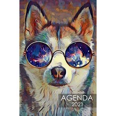 의제 2021 : 허스키 개 의제 | 2021 년 1 월부터 12 월까지 실용적인 연간 월간 및 주간 주최자 달력 |, 단일옵션