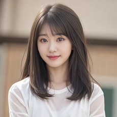 키라비 여성 가발 통가발 단발가발 중단발 헤어스타일 H503, H-503, 블랙탠, 1개 - 단발머리가발