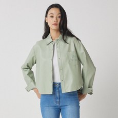[나이스클랍(신상)] 나이스클랍 자수 포켓 레더 자켓 N231PWL152