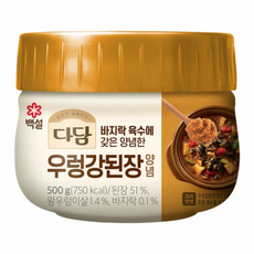 cj제일제당(주) 다담 우렁강된장양념, 500g, 2개