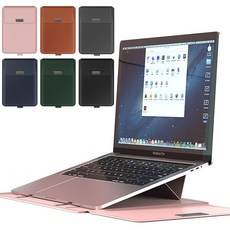 라이트피플 슬리브 노트북 파우치 33cm, 스페이스그레이가로수납형
