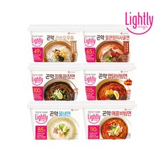 라이틀리 곤약면 6종/양지사골면/가쓰오우동/짜장면/맵닭비빔면/물냉면/매콤비빔면, 라이틀리 곤약 가쓰오우동 217g x 6개, 6개, 217g