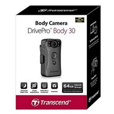 트랜센드 DrivePro Body 30 보안용 바디캠 (64GB 패키지) 산업재해/경찰/소방/보안/건설/경비/안전/호신용/블랙박스/배달/오토바이/자전거/킥보드 파인인포