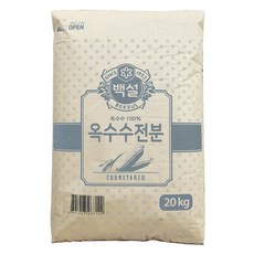 백설 옥수수전분, 20kg, 1개