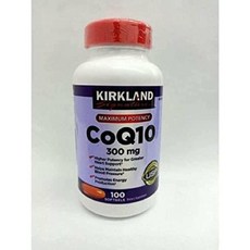 이지몰 Kirk-Land -시그니처 최대 효능 CoQ10 300mg 각 소프트젤 100정 코엔자임 Q10 심장 및 항산화 건강 지원 건강한 노화 (1개입) No.29111, 1팩