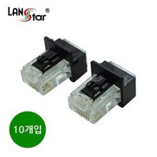 SCX084680 라임마트 제작 1개 (key 10개 포트 BLACK LAN 포함 Lock-콘넥터 잠금장치 1SET) 콘넥터 플러그 KH201, 단일색상