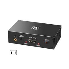 Professional 8K HDMI2.0B 오디오 추출기 EARC 스플리터 7.1CH DSTHD 동축, 미국 플러그, 01 US Plug