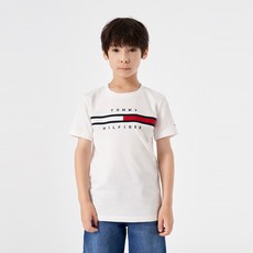 [아울렛]타미힐피거 플래그 립 인서트 티셔츠 (T42D1KKO29CBT5YBR)