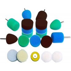 미니 폴리셔 패드 1인치 버핑 패드 키트(미니 폴리셔 전동 드릴 로터리 공구용) 20pcs 폴리싱 패드 세트