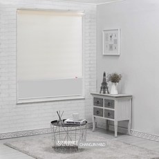 [창진엠앤디] TC헤르본 콤비블라인드 / 아이보리 / 창문 거실 안방 블라인드