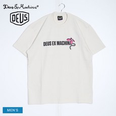 데우스 엑스마키나 반팔티 DEUSEXMACHINA SURF SHOP S TEE 남성 화이트 DMS231183A 스포츠 짐 트레이닝