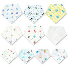 오즈맘 신생아용 스카프빕 10p