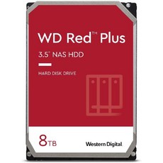 Western Digital 8TB WD Red Plus NAS 하드 드라이브 HDD - 5640 분당 회전수 SATA 6 Gb/s CMR 128 MB 캐시, WD80EFZZ - wd80efzz