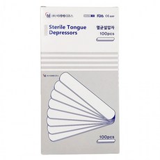 미래메디쿠스 멸균 설압자 나무 혀누르개 스파츌라 나무막대 1박스(100pcs), 단품, 단품