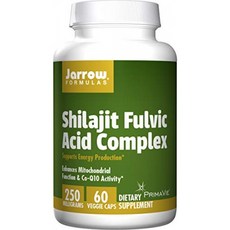 Jarrow 수식 Shilajit 펄빅 산 단지 250 마그네슘은 에너지 생산 60 채소 캡을 지원합니다
