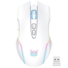 크로스보더 베스트셀러 CW905 2.4G 무선 블루투스 일렉트로닉 치킨 마우스 컴퓨터 노트북 6단 게이밍마우스, 흰색