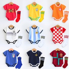 TaoBao 베이비유니폼 아기축구복 베이비 점프슈트 신생아 축구복 남자 아기 OD-000093966