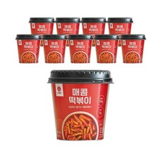 다노 매콤떡볶이 (10개) / 매콤 간식 다이어트 떡볶이, 10개, 115g