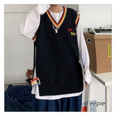 남자시스루니트조끼