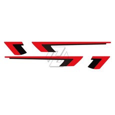  오토바이 데칼 그래픽 키트 베스파 GTS 300 슈퍼 스포츠 2019 2020 HPE 스티커, 3.빨간 