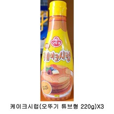 업소용 식자재 케이크시럽(오뚜기 튜브형 220g)X3, 1
