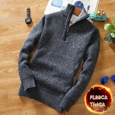 겨울 남자의 양털 두꺼운 스웨터 풀오버 하프 지퍼 터틀넥 따뜻한 품질 남성 슬림 니트 울 봄