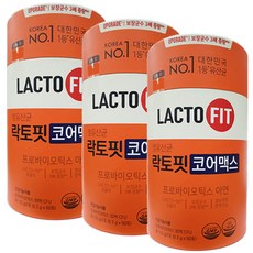 종근당 최신상 NEW 락토핏 코어 맥스 60포 x 3통 180포 6개월분 (사은품증정), 120g