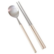 Kamome Kitchen Color Mood系列餐具組 Set, 奶油黃, 銀藍, 粉紅, 多種顏色可選, 奶油黃色, 湯匙+筷子, 1組
