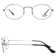 Rayban 정품 레이벤 안경 RB3547V 2502 51mm 메탈 실버 타원형모양
