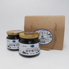 지리산 유기농 블루베리 잼 250g X 2병 선물 국내산, 250g*2병