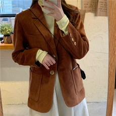 패올캐 코듀로이 싱글버튼 포켓 자켓